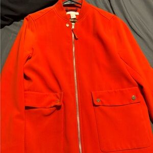 Orange/red car-style coat